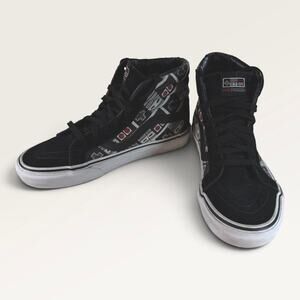 VANS x Nintendo Sk8-Hi Reissue Controller Black High Top Sneakers Men's 6